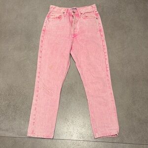 AGOLDE Pink Straight Leg Women Jeans